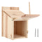 Nichoir Extérieur En Bois Avec Debout, Naturel Et Sûr, Bricolage, Boîte D'Élevage, Le plus Récent