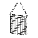 Mangeoire carrée en métal noir pour pain de graisse - Vignette | Ma boutique
