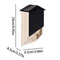 Maison D'Habitat De Chauve-Souris Extérieure, Abri De Chauve-Souris En Bois, Nid De Chauve-Souris En Bois Réutilisable Pour Hibernation, Boîte De Chauve-Souris, Décor En Bois Pour Jardin