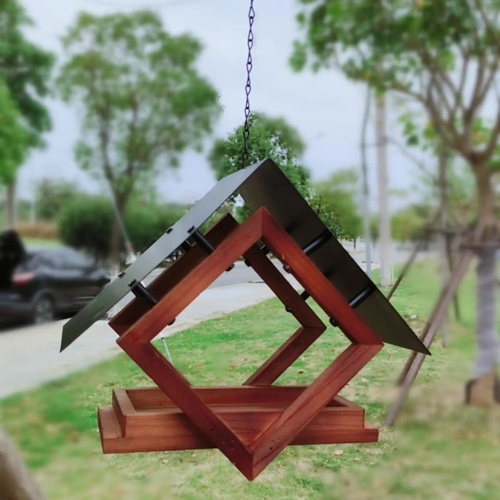 Hanging Bird Feeder Wear Resistant Practical Modern for Yard Balcony Outside