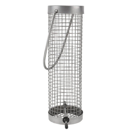 Mangeoire À Oiseaux Suspendue En Acier Inoxydable, Taille Compacte, Recharge Facile, Appareil D'Alimentation Pour Oiseaux, Mangeoire Pour Oiseaux, Récipient De Nourriture Pour Oiseaux