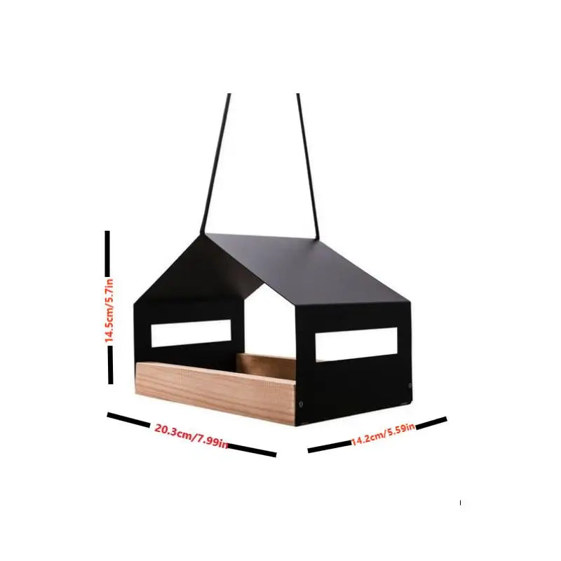 Hanging Bird House for Garden Outdoor Decor | Weatherproof Hummingbird Feeder Shelter with for Backyard Patio Wildlife