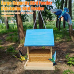 Mangeoire à Oiseaux en Bois Suspendue – Grande Capacité - Vignette | Ma boutique