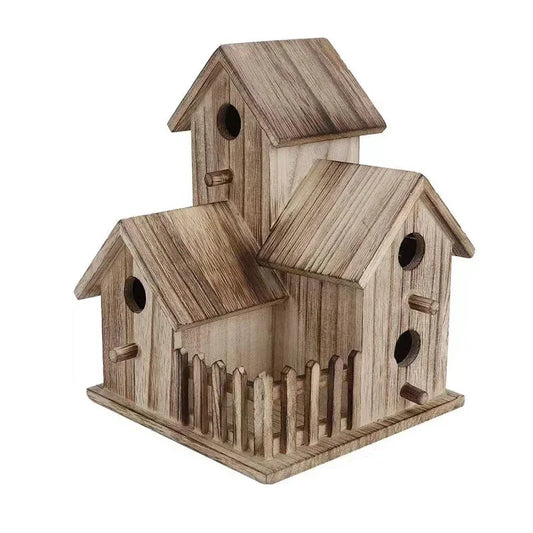 Maison D'Oiseau En Bois Sauvage, Jardin Extérieur, Cour Créative, Nichoir Montable, Boîte D'Élevage D'Oiseaux