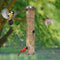 Mangeoires À Oiseaux En Métal Avec 4 Ports D'Alimentation, Direction De La Mangeoire, Degré Météo, Distributeur De Nourriture Tubulaire Pour Oiseaux