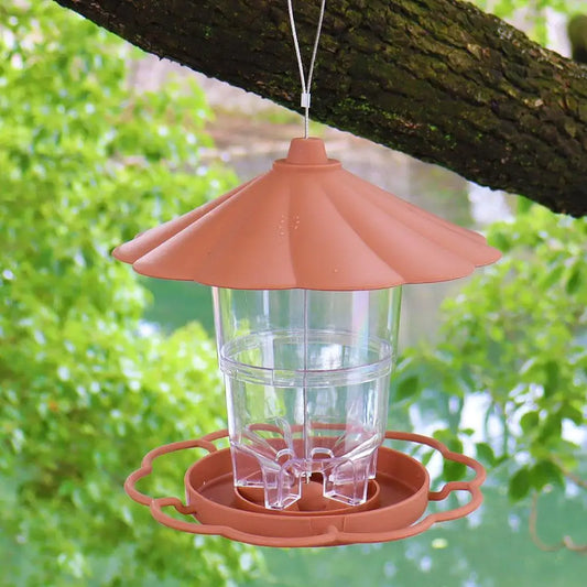 Mangeoire Pour Oiseaux Pour L'Extérieur, Outil D'Alimentation Automatique Suspendu, Mangeoire Pour Oiseaux, Support Distributeur À Trous Multiples, Contai Alimentaire H9P7