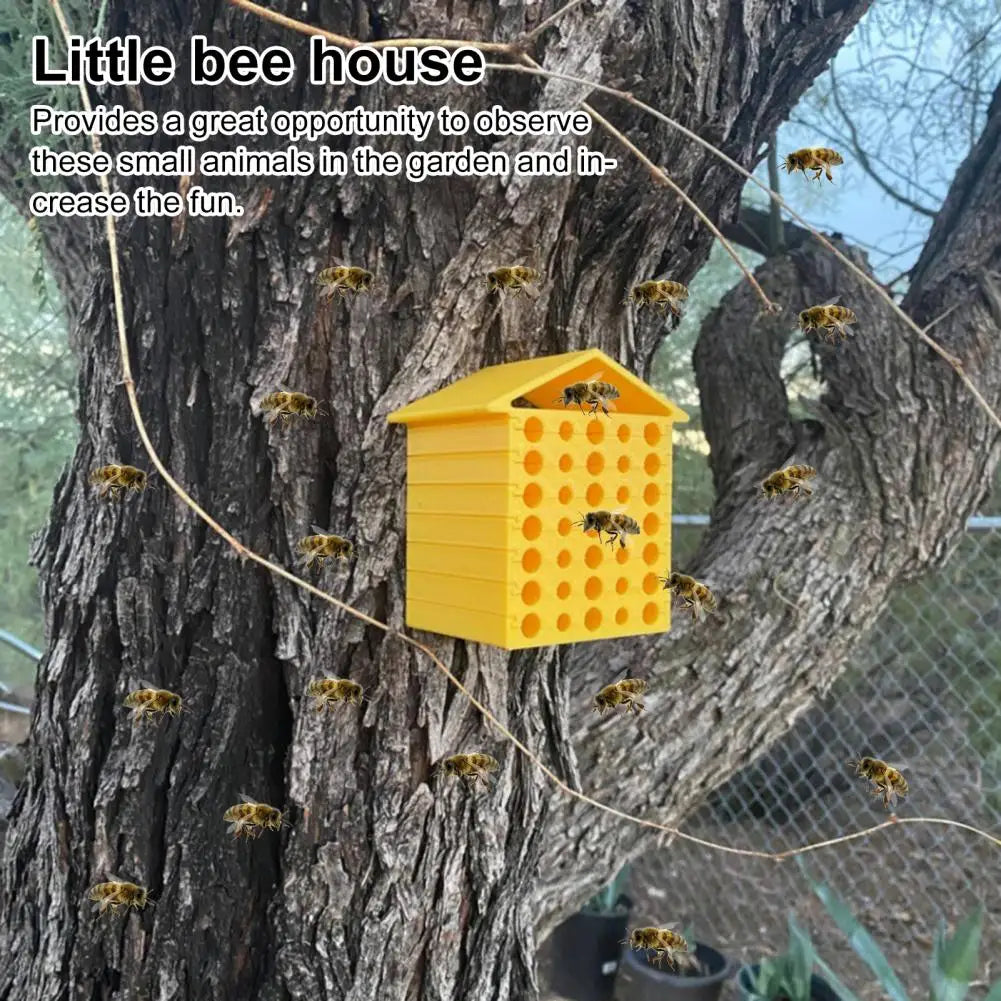 Colonne D'Abeille Murale Imprimée En 3D, Conception En Nid D'Abeille, Maison D'Abeille Suspendue Détachable, Installation Facile, Ruche D'Observation Pour Abeilles