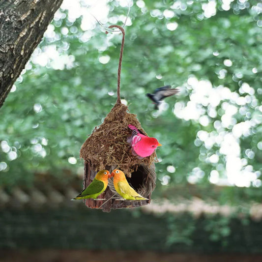 Simulation De Patio Extérieur Créatif, Maison À Oiseaux, Décoration D'Arbre Suspendue, Abri À Oiseaux Moderne, Produits Pour Animaux De Compagnie