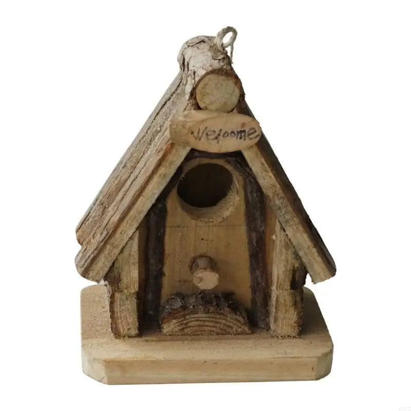 68UC Bird Birdhouse Pet Cottage Toy Crafts for Bird Parrot Parkets À L'Extérieur