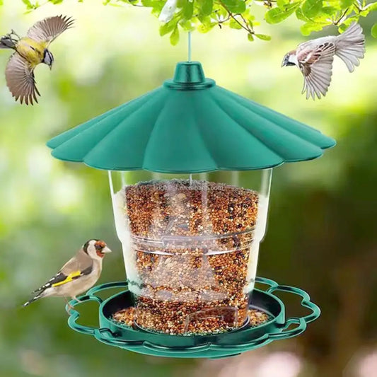 Mangeoire Pour Oiseaux Pour L'Extérieur, Outil D'Alimentation Automatique Suspendu, Mangeoire Pour Oiseaux, Support Distributeur À Trous Multiples, Contai Alimentaire H9P7