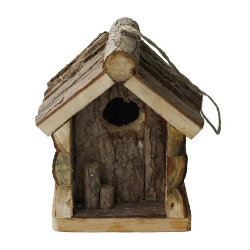 68UC Bird Birdhouse Pet Cottage Toy Crafts for Bird Parrot Parkets À L'Extérieur