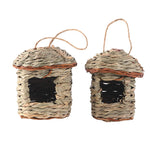 Nichoir Tricoté à la Main en Herbe d’Hibiscus pour Rouge-gorge - Vignette | Ma boutique