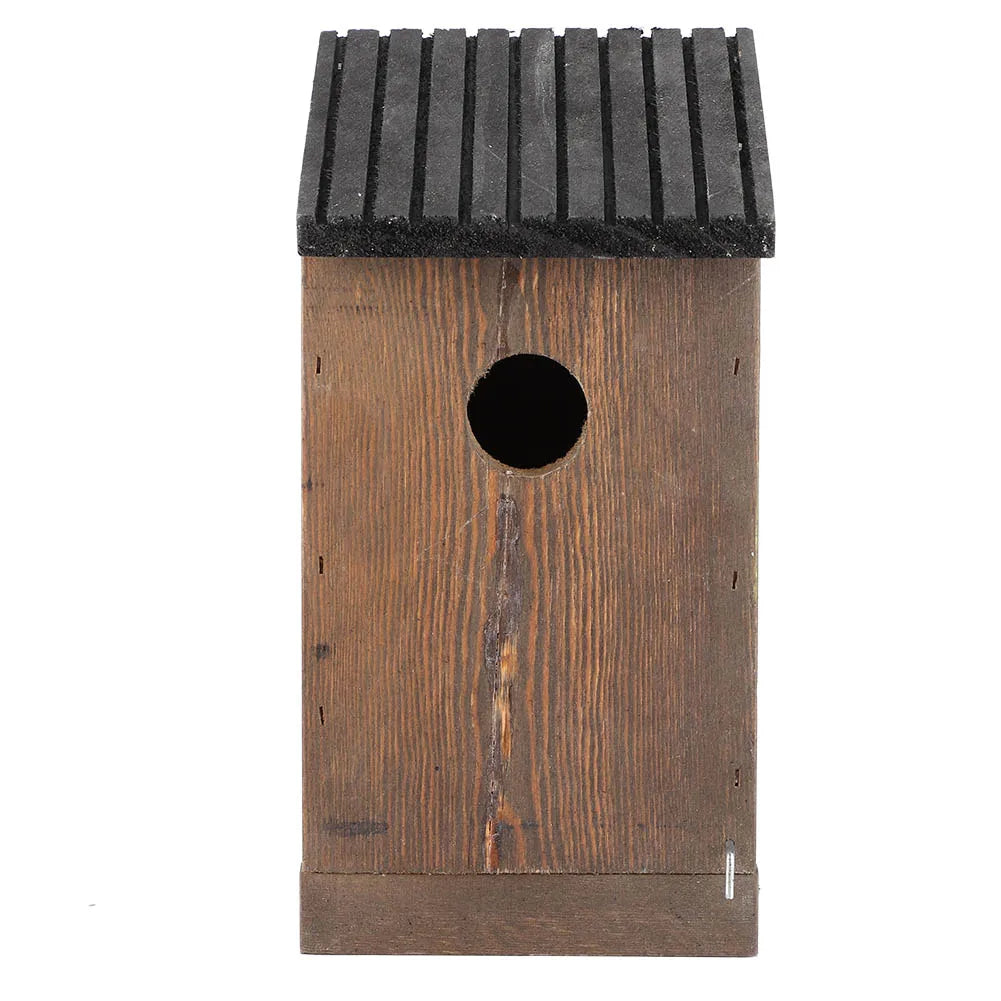 Confronwooden Bird House Nid D'Oiseau, Boîte De Nidification D'Oiseau, Perroquets Élevage, Décoration De Jardin Extérieure, Naturel
