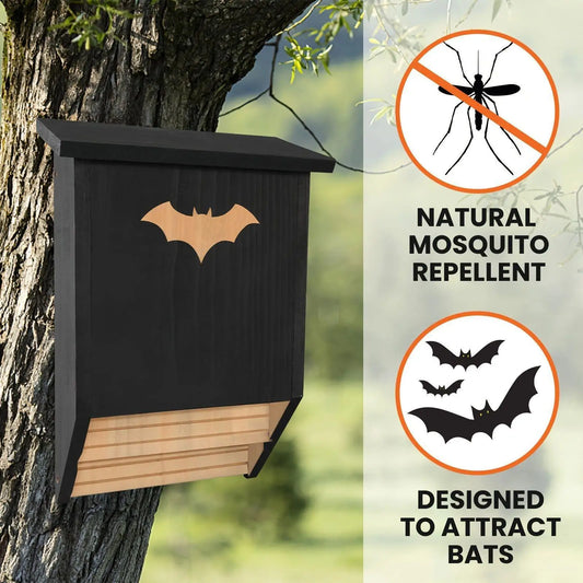 Maison De Chauve-Souris En Bois Stable, Arbre Professionnel, Facile À Installer, Abri De Boîte De Chauve-Souris Pour Jardin, Arrière-Cour, Décoration De Cour Extérieure