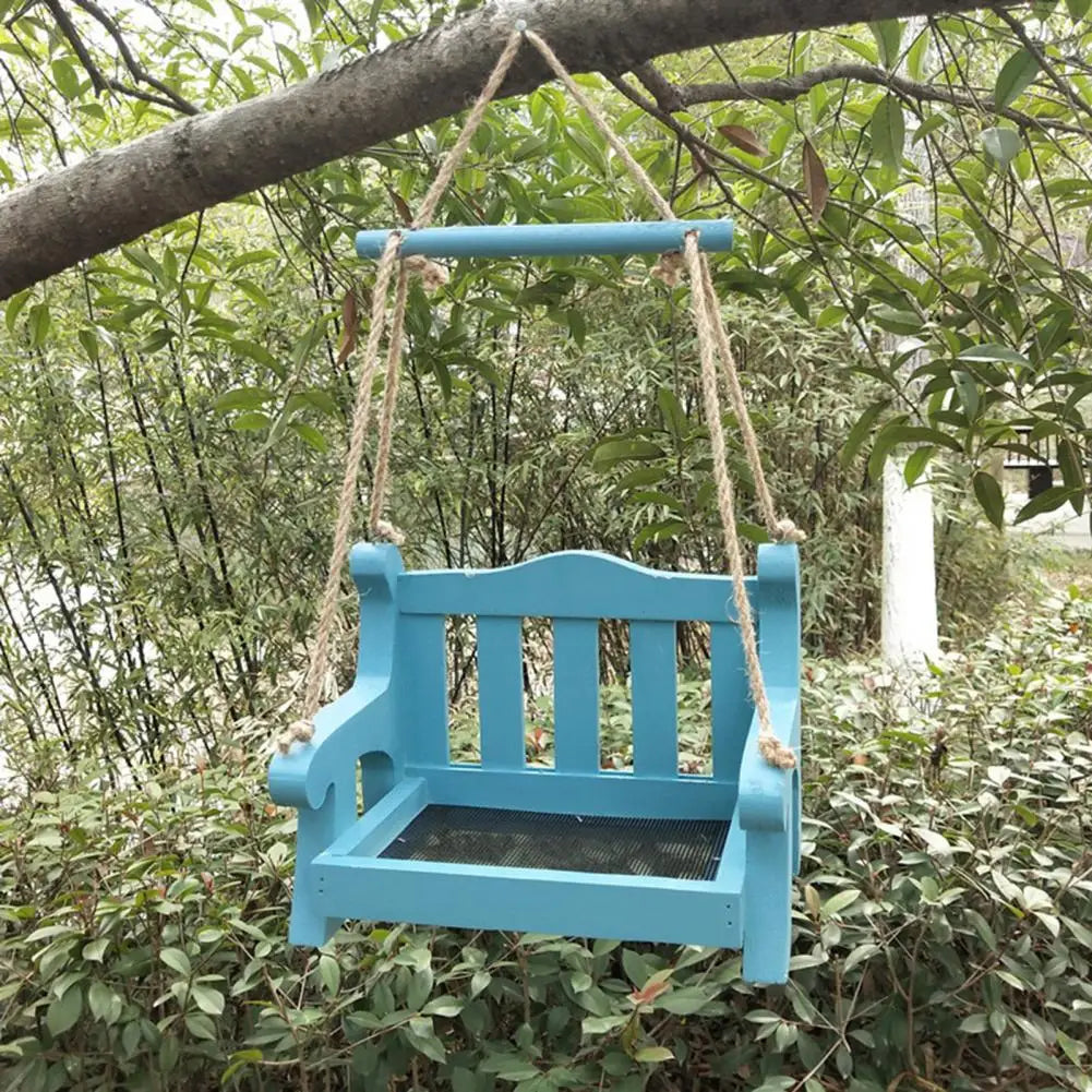 Jardin En Bois Balançoire Siège Banc Casse À Oiseaux Mangeoire À Oiseaux Balcon Cour Cadeau Villa Balcon Mangeoires À Oiseaux Décoration De Jardin En Plein Air