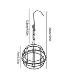 Mangeoire À Oiseaux Suspendue, Mangeoire À Boules De Suet, Support Pour L'Alimentation Des Oiseaux, Mangeoire À Oiseaux En Métal, Boule De Graisse, Mangeoires Énergétiques Pour Oiseaux - Vignette | Ma boutique