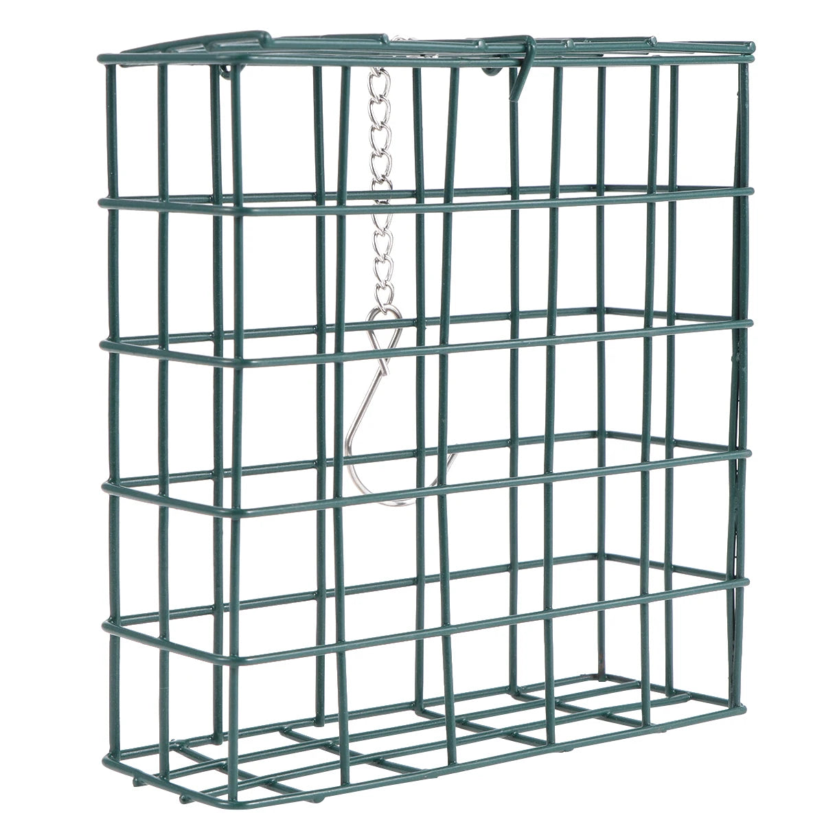 Bird Feeder Simple Square Durable Iron Craft Pigeon Holder Rack Small Bowl Feeding Tool Nature Style Pet Supplies