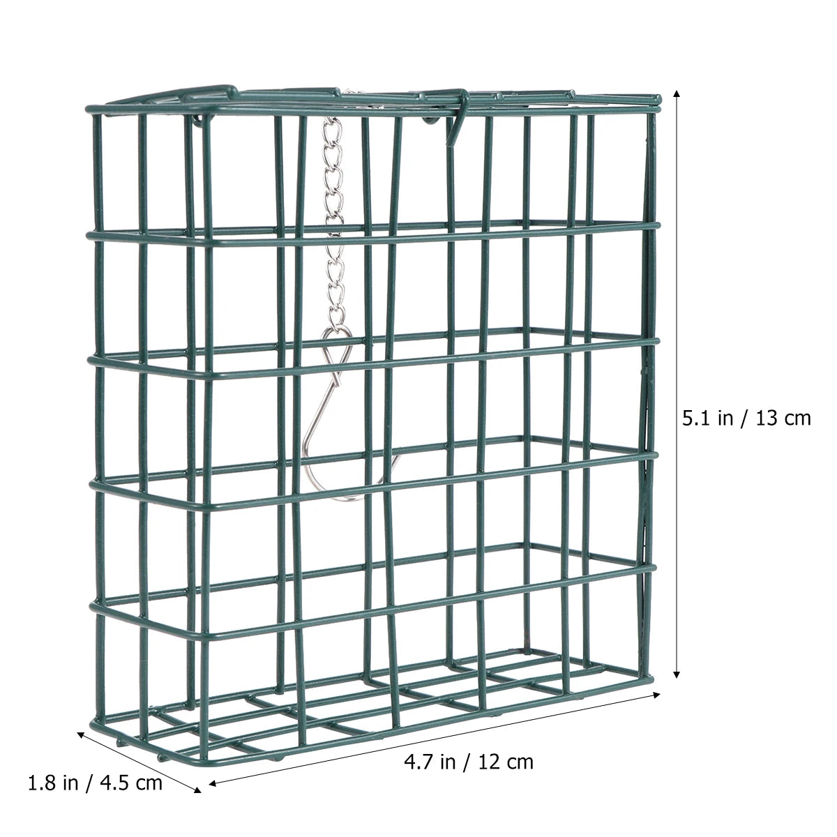 Bird Feeder Simple Square Durable Iron Craft Pigeon Holder Rack Small Bowl Feeding Tool Nature Style Pet Supplies